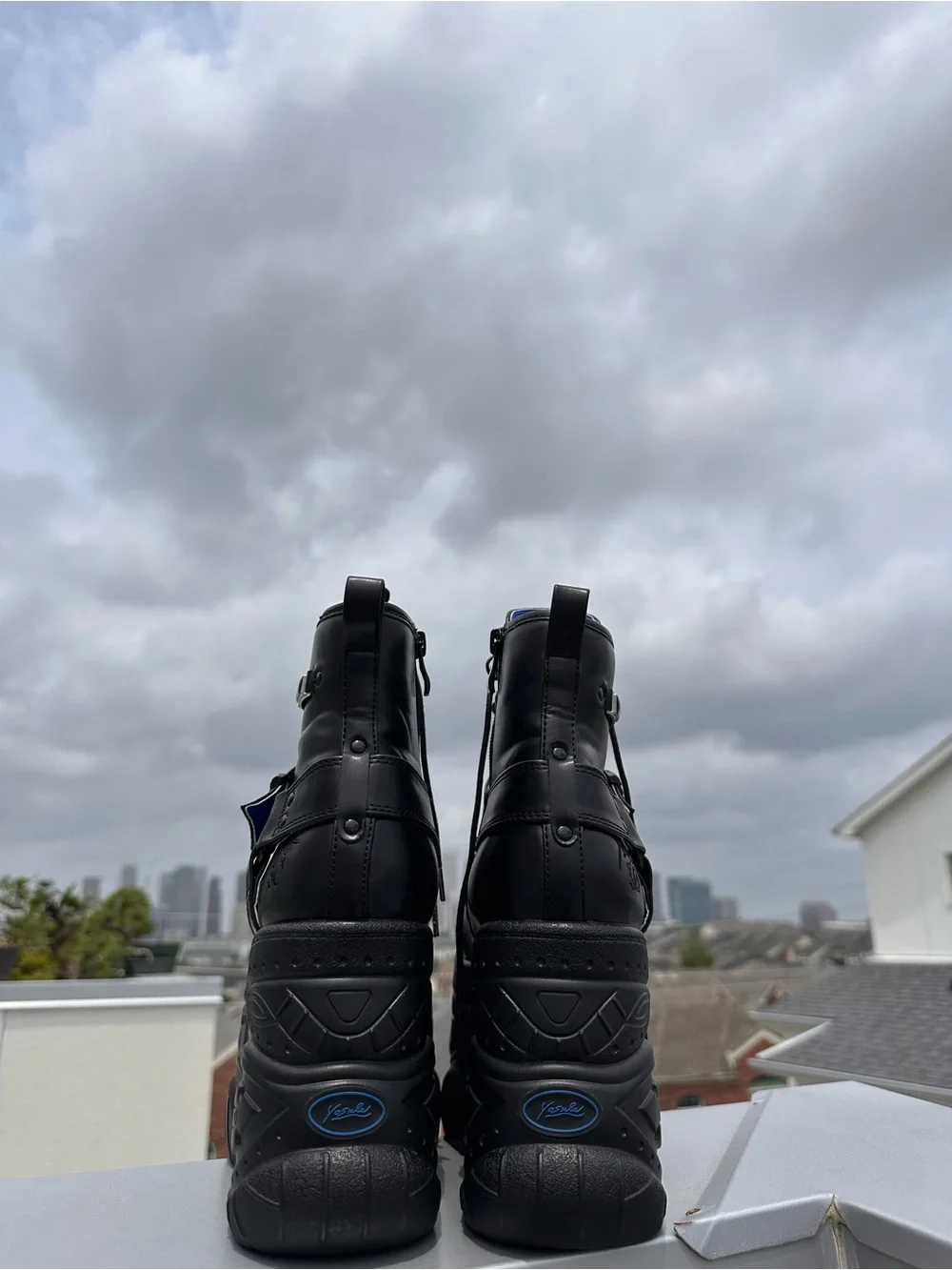 Japanese Black Platform Boots - Picture 3 of 11